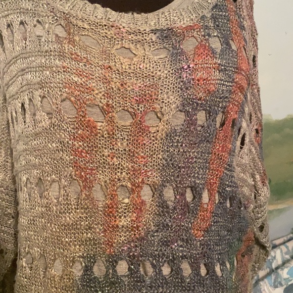 LuLu sweater- hand painted gorgeous colors - Picture 4 of 12